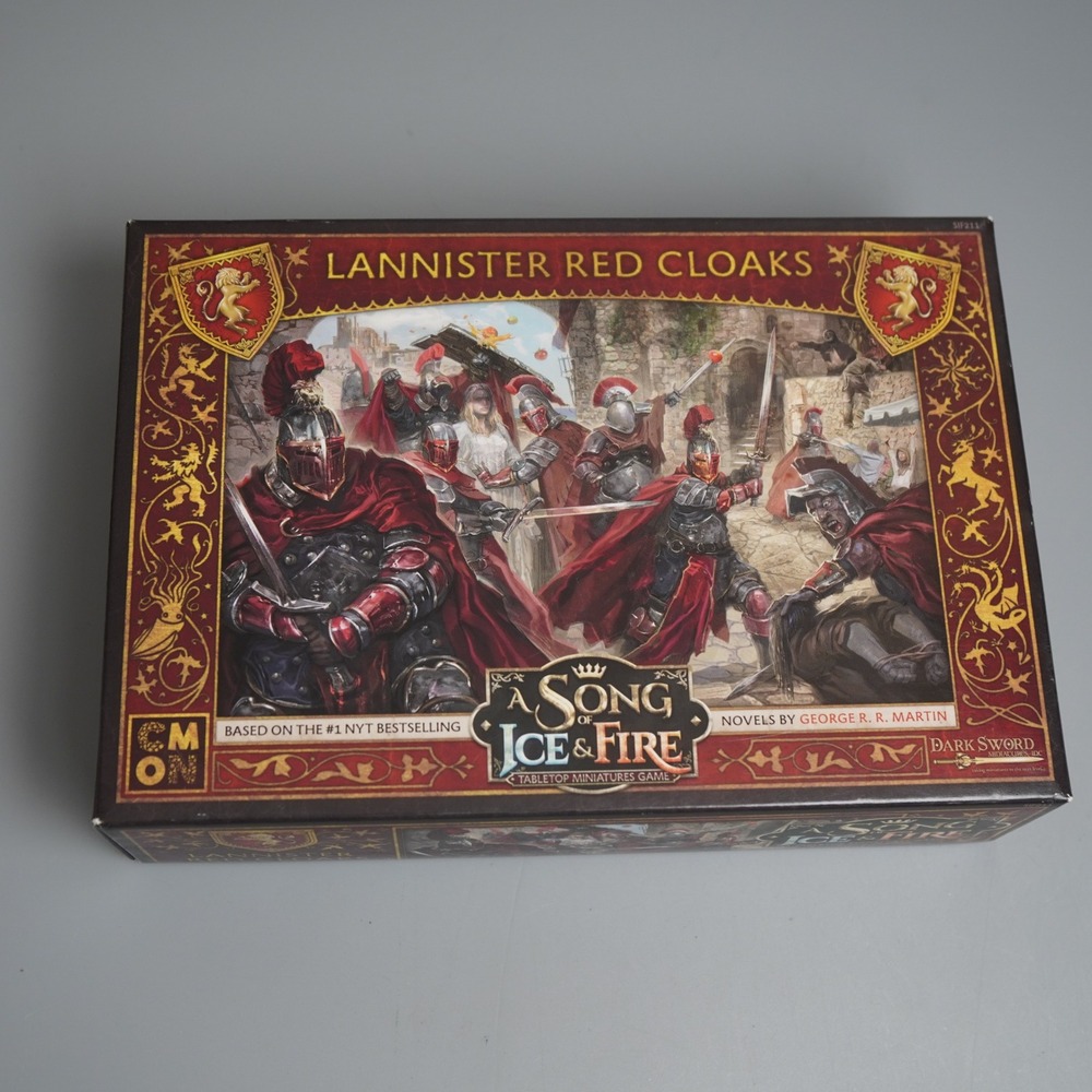 A Song of Ice & Fire Lannister Red Cloaks Tabletop Miniatures Game CMON SIF211